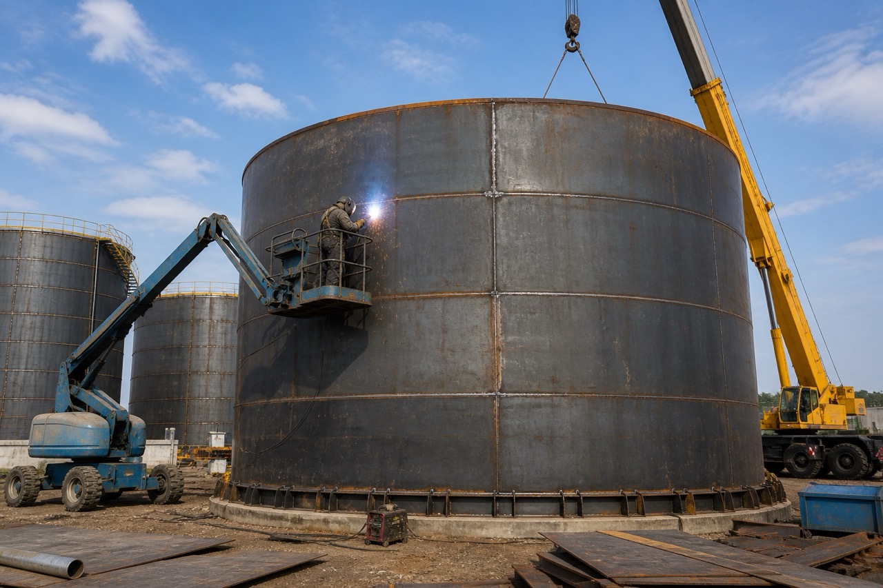 Fuel tank supply and installation project work